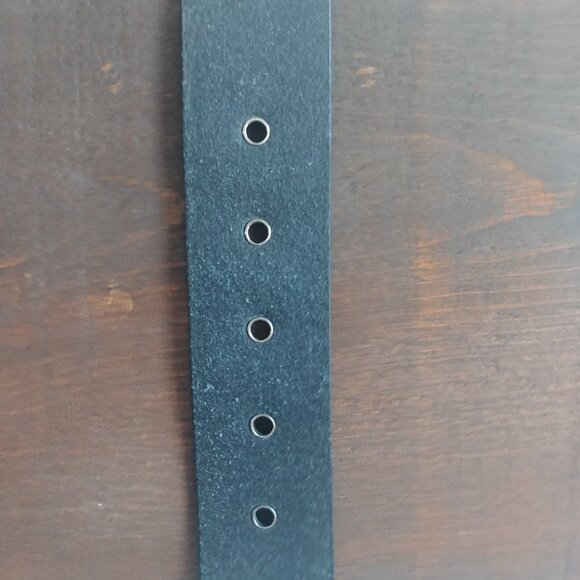 Calvin Klein genuine leather black belt silver buckle Medium - Picture 9 of 13